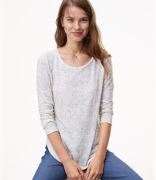 Loft Floral Paisley Vintage Soft Layering Tee
