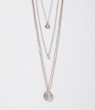 Loft Multistrand Beaded Chain Pendant Necklace