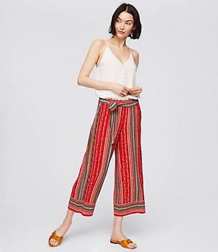 Loft Sirena Fluid Tie Waist Pants