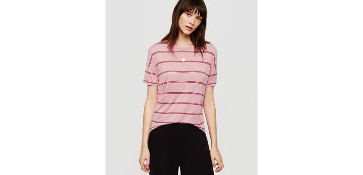 Loft Lou & Grey Striped Slinkysoft Tee