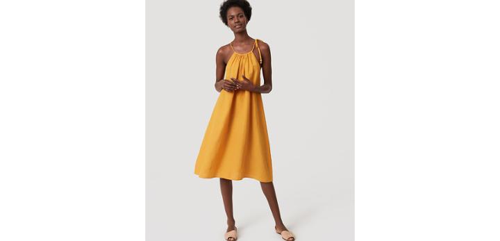 Loft Beach Halter Swing Dress