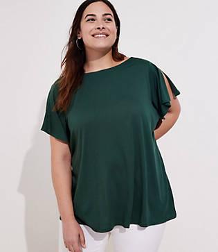 Loft Plus Knot Back Tee