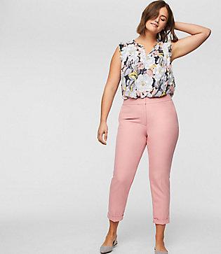Loft Plus Slim Cuffed Pants