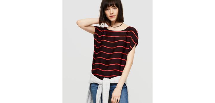 Loft Lou & Grey Striped Luster Dolman Top
