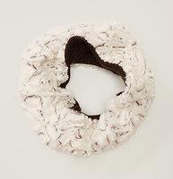 Loft Rosette Faux Fur Popover Scarf