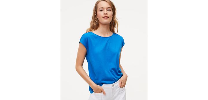 Loft Tassel Tie Back Top