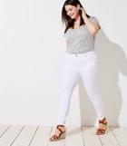 Loft Plus Modern Skinny Jeans In White