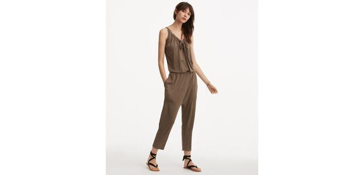Loft Lou & Grey Linen Jersey Jumpsuit