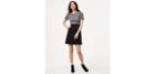 Loft Two Tone Puff Sleeve Dress