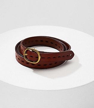 Loft Perforated Leather Belt