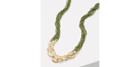 Loft Metallic Bar Multistrand Beaded Necklace