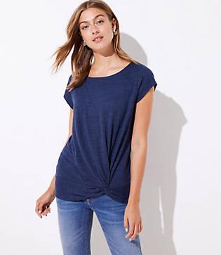 Loft Knot Hem Tee