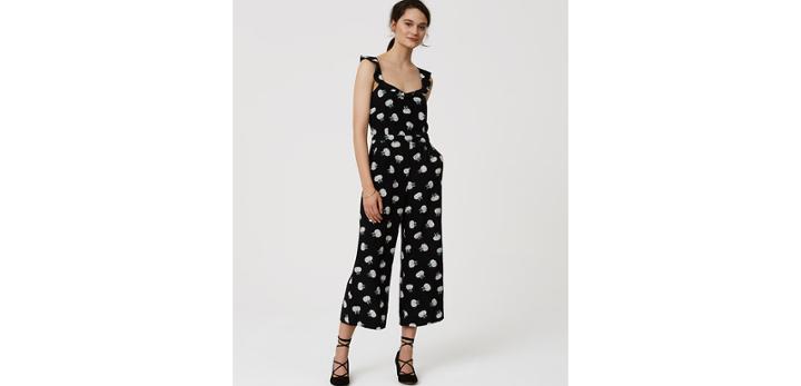 Loft Lotus Ruffle Jumpsuit