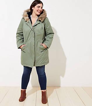 Loft Plus Faux Fur Lined Parka