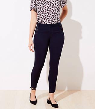 Loft Sailor Sateen Leggings In Curvy Fit