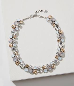 Loft Mixed Crystal Statement Necklace