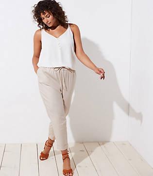 Loft Plus Slim Drawstring Pants