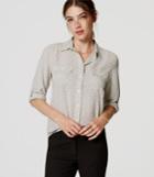 Loft Crackle Utility Blouse