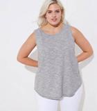 Loft Plus Striped Vintage Soft Smocked Racerback Tank