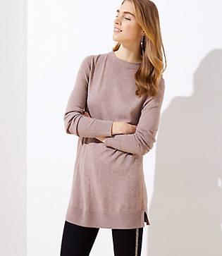 Loft Funnel Neck Tunic Sweater