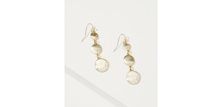 Loft Pave Stacked Drop Earrings