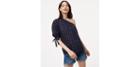 Loft Swiss Dot One Shoulder Top