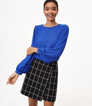 Loft Blouson Sleeve Blouse