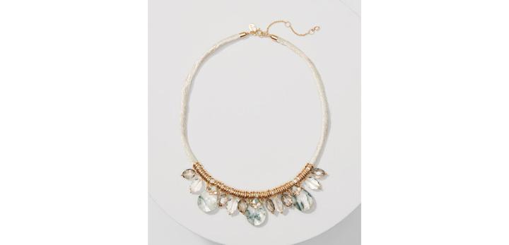 Loft Thread Wrapped Crystal Necklace