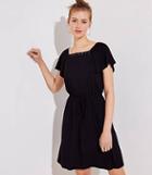 Loft Crochet Trim Square Neck Dress