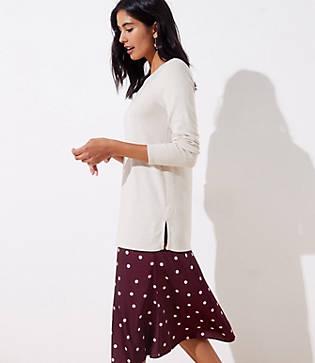 Loft Back Cutout Tunic Top