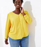 Loft Plus V-neck Blouse