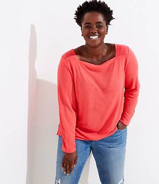 Loft Plus Square Neck Tee