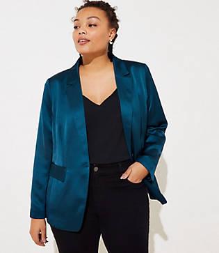 Loft Plus Satin Modern Blazer