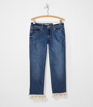Loft Koala Tassel Modern Straight Leg Jeans