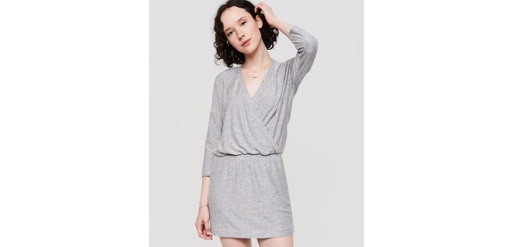 Loft Lou & Grey Marlknit Blouson Dress