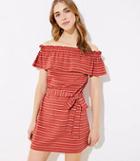 Loft Beach Ruffled Off The Shoulder Dress