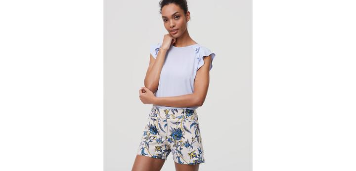 Loft Lily Riviera Shorts With 4 Inseam