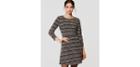 Loft Spacedye Stripe Flare Dress