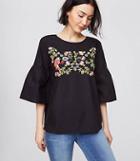 Loft Parrot Jungle Bell Sleeve Top
