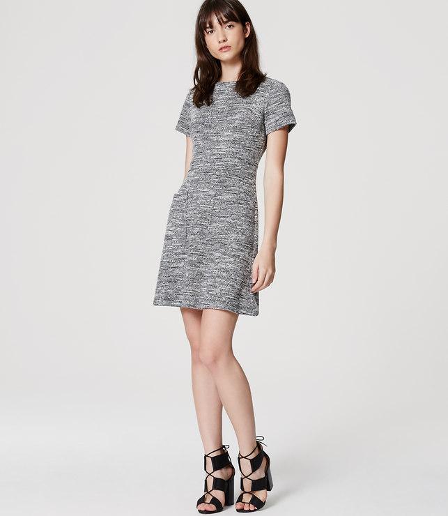 Loft Tweed Pocket Dress