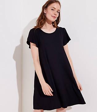 Loft Tulip Sleeve Swing Dress