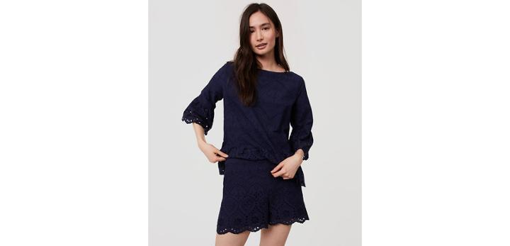 Loft Eyelet Shorts