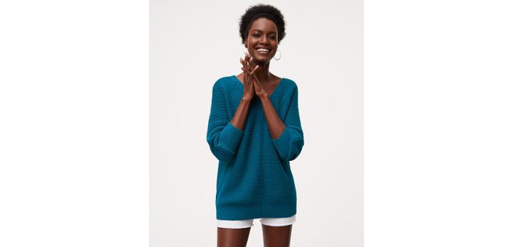 Loft Textured Dolman Sweater