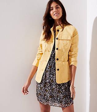 Loft Stretch Cotton Utility Jacket