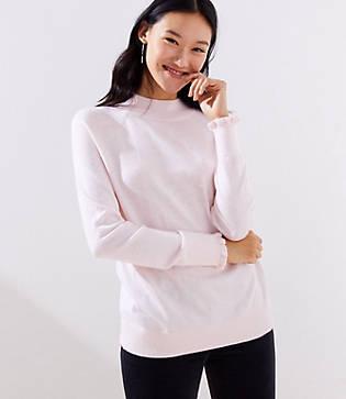 Loft Ruffle Cuff Turtleneck Sweater