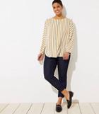 Loft Plus Pull On Skinny Jeans In Rinse Wash