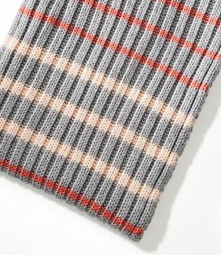 Loft Striped Ribbed Infinity Scarf