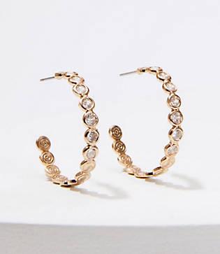 Loft Gem Mini Hoop Earrings