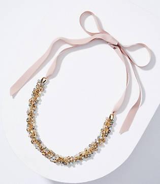 Loft Stone Cluster Tie Necklace