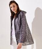 Loft Leopard Print Translucent Raincoat